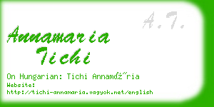 annamaria tichi business card